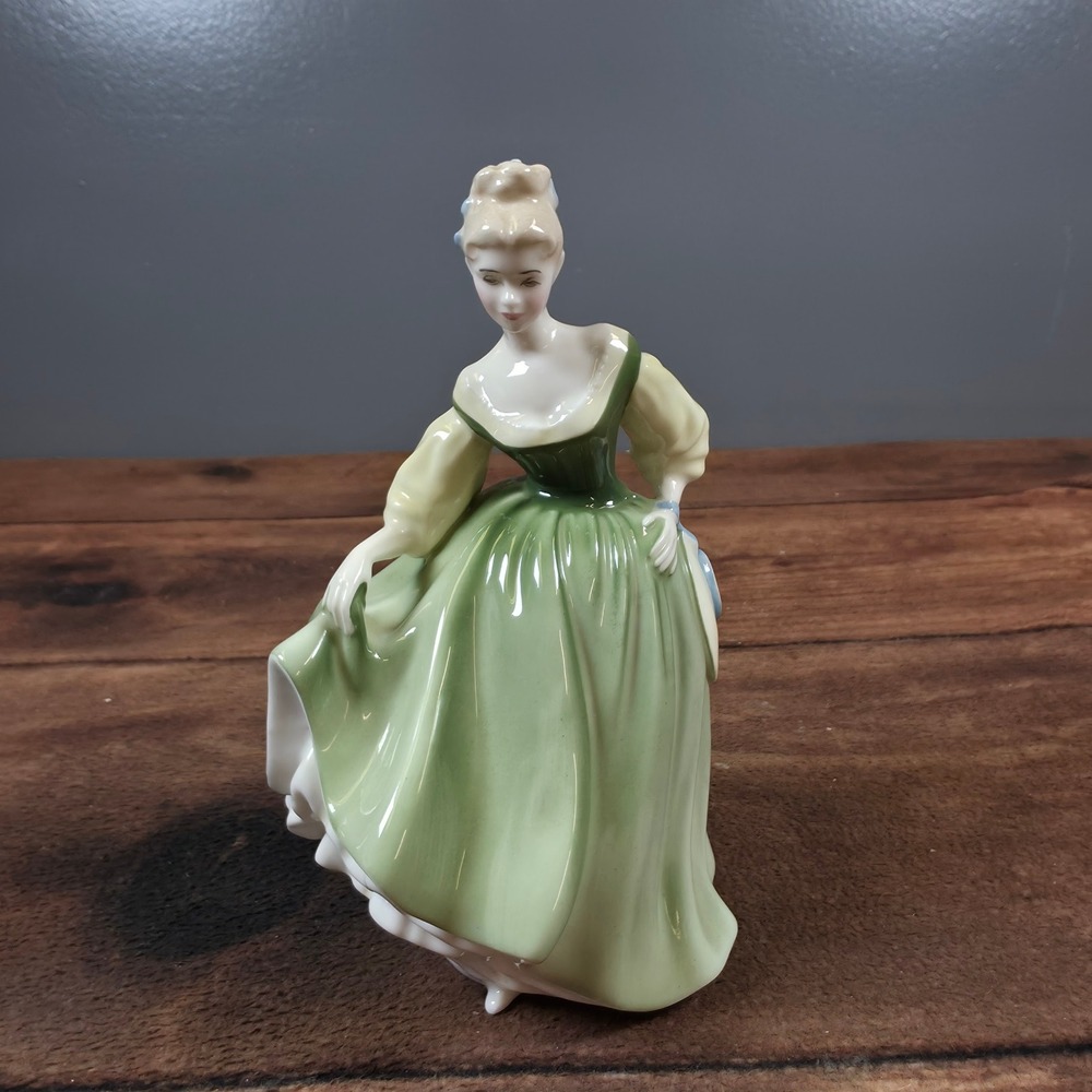 Royal Doulton Fair Lady HN 2193 Figurine Green Dress Good Bone China 1962